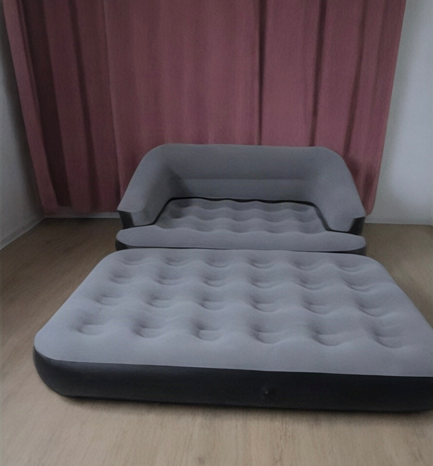 Zdjęcie od klienta — materac złożony jako sofa i rozłożony jako łóżko