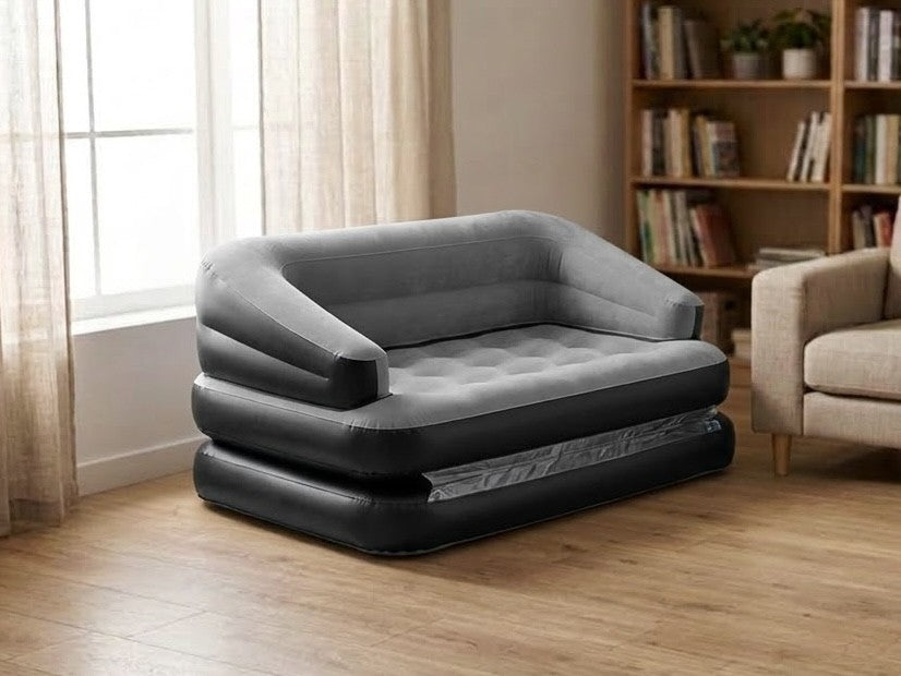 Materac złożony jako sofa